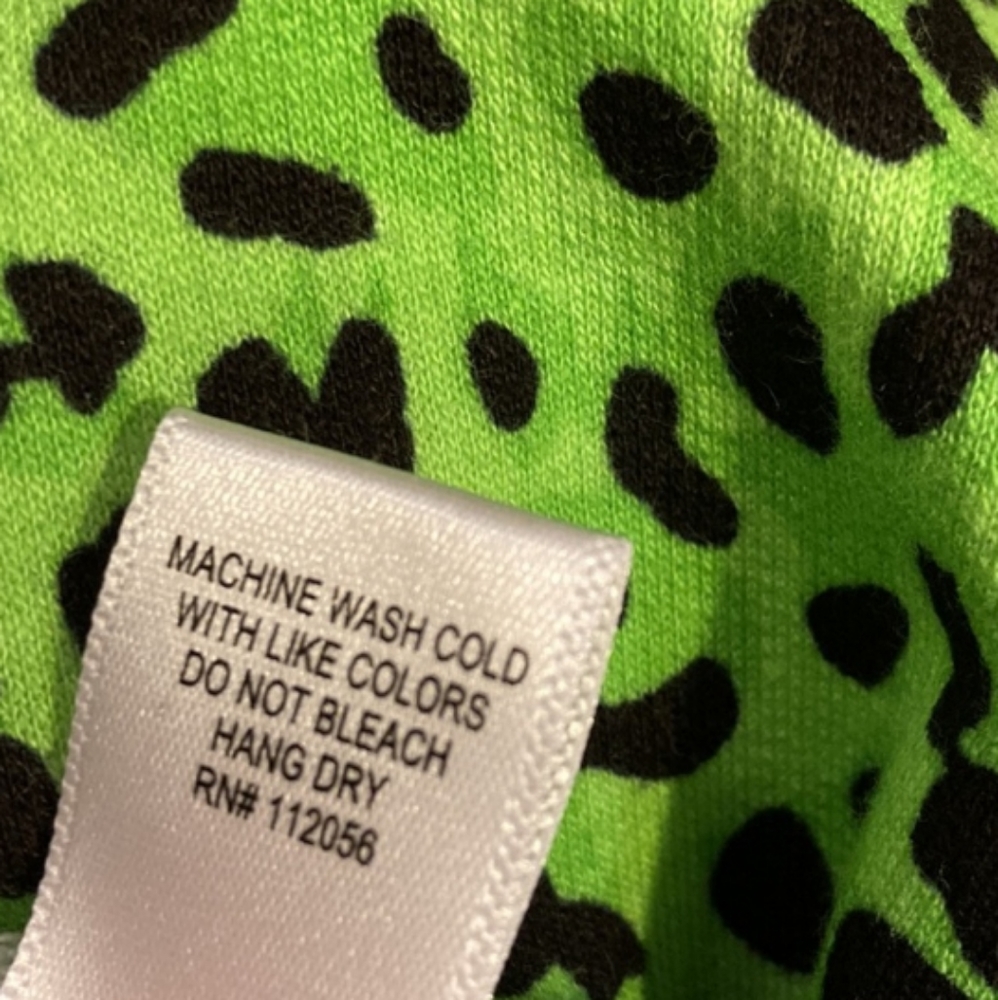New! Green Leopard Print Jogger Pant and Pullover Long sleeve lounge set New - Picture 4 of 4